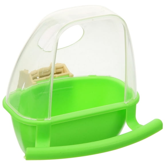 HEANUJJ Sturdy Plastic Bird Food Container for Cage Splash Proof Parakeet Cockatiel Feeder