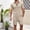 Suit-573Khaki, variant on Men's 2 Piece Shirt and Shorts Set Textured Quarter Zip Top Slim Fit Summer Suit Breathable Casual Smart Fashion Sport Streetwear Outfit