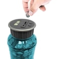 thumbnail image 4 of Teacher's Choice Coin Counter Pennies Nickles Dimes Quarter Savings Jar | Transparent Blue w/ LCD Display, 4 of 6