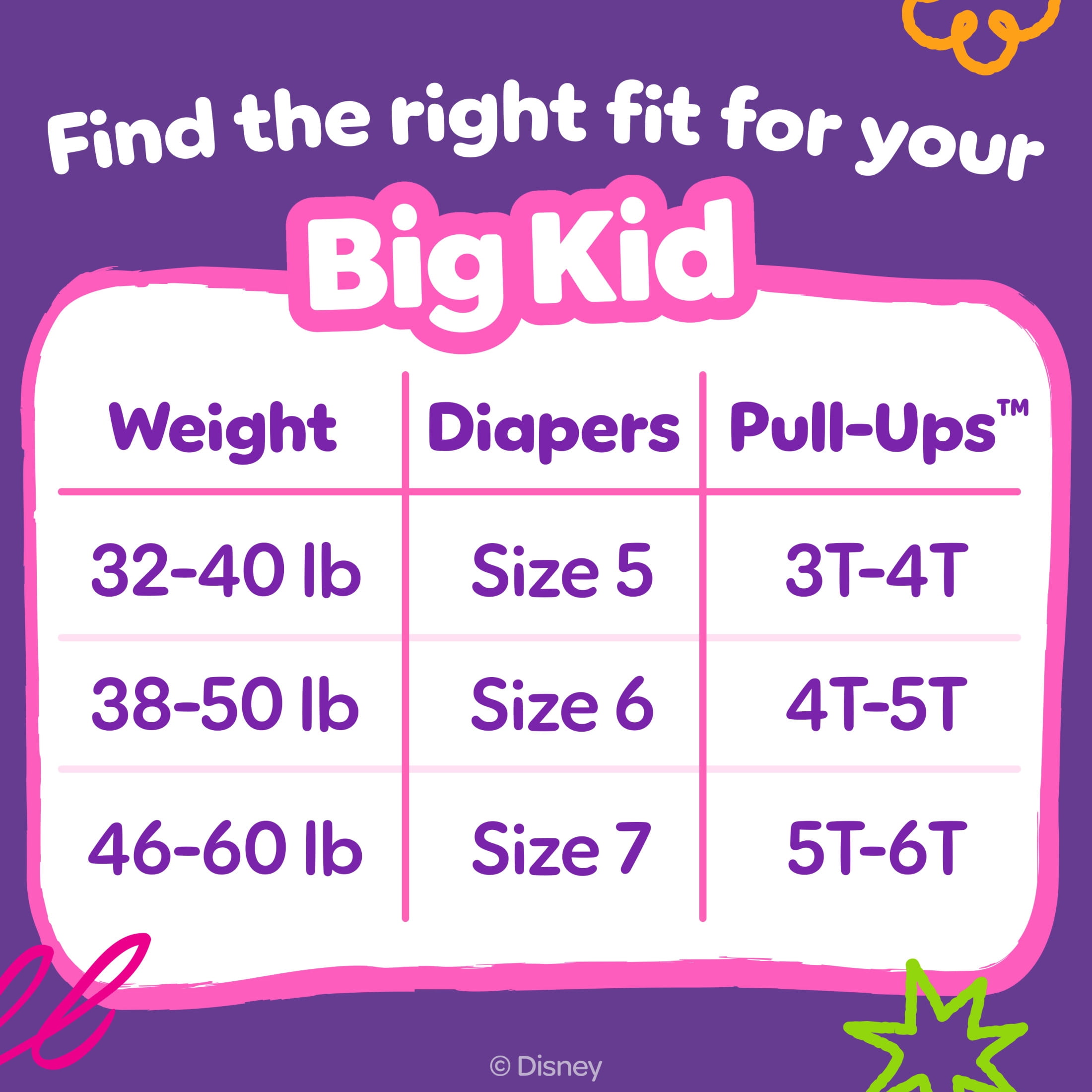 Pull-Ups Girls Potty Training Pants Disney Special Edition, 4T-5T, 60 Count