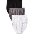 thumbnail image 2 of Women's Bali DFAK88 Comfort Revolution Microfiber Brief Panty - 3 Pack (Black/White/Excalibur 8/9), 2 of 4