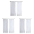 thumbnail image 1 of 4 Panels White Sheer Curtains 84 Inches Long for Bedroom Living Room, 1 of 5