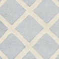 thumbnail image 5 of SAFAVIEH Cambridge Kenneth Geometric Wool Area Rug, Light Blue/Ivory, 6' x 6' Round, 5 of 5