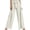 Beige, variant on SAWOBUUN Womens High Waist Wide Leg Pants with Tie Belt Flowy Palazzo Trouser Loose Fit Casual Beach Vacation Pants
