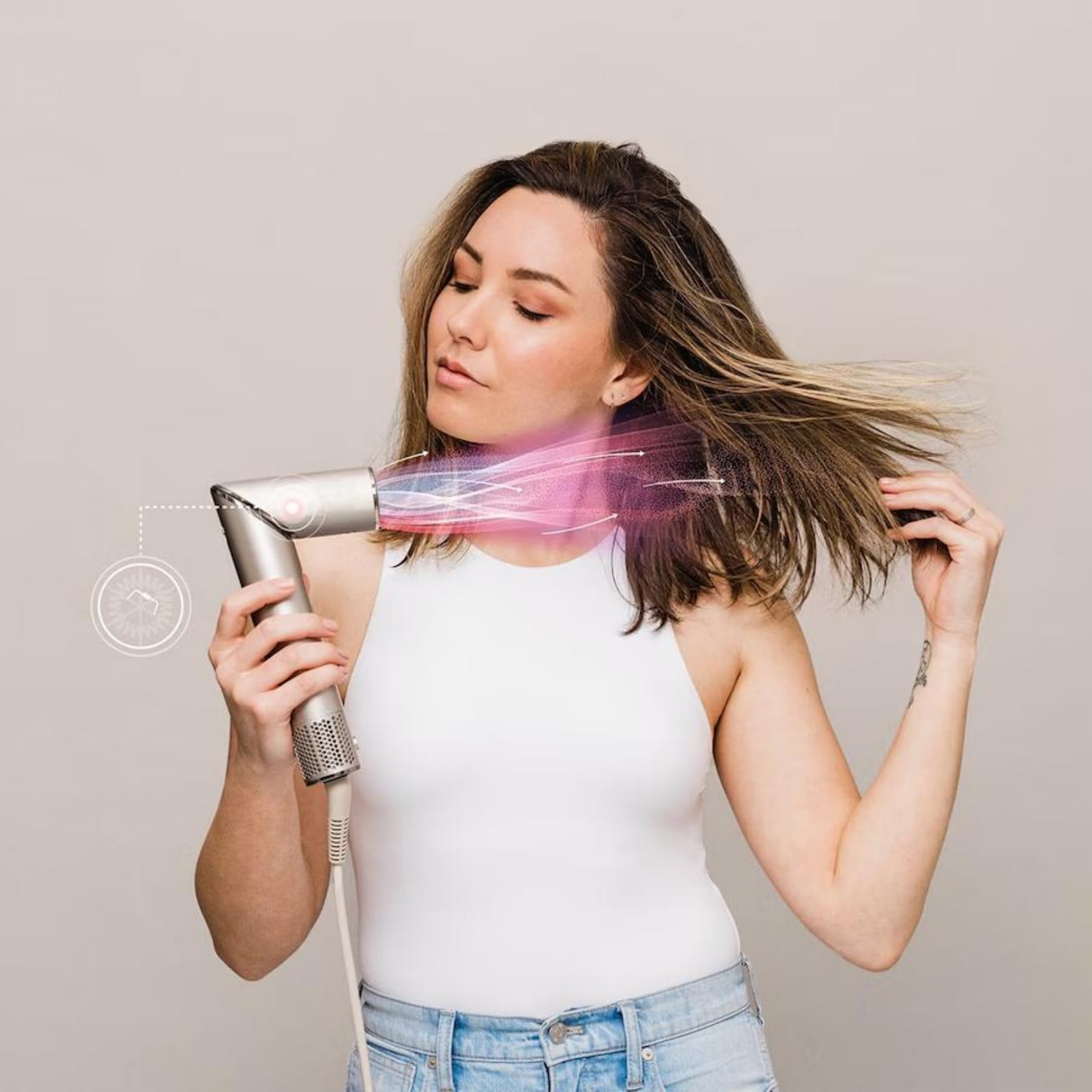 Flexzstyle Air Styling & Drying System, Powerful Hair Blow Dryer and Multi-Styler,Straight & Wavy, HD430
