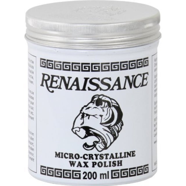 Renaissance Wax & Pre-Lim Cleaner 200ml With Big Blue 16"x16" Microfiber Cloth 