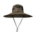 thumbnail image 4 of WMNTST Mens Bucket Hats Wide Brim Hat Adjustable String Fishing Mesh Mountaineering Sun Hat, 4 of 5
