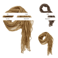 thumbnail image 3 of Scarf for Women Lightweight Festival Scarf Lightweight Shawl Travel Scarf Spring Scarf Thin Scarf Cotton Scarves Beach Scarf Gauze Scarf Floral Scarf for Women Summer Scarf Dressy Scarves for Women, 3 of 4
