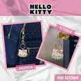thumbnail image 4 of Sanrio Hello Kitty Face Pave 3D Bling Keychain - Bag Charm, Backpack Accessories, Travel Collectible Gift Keychains, 4 of 6