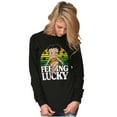 thumbnail image 3 of Betty Boop Saint Paddys Feeling Lucky Women's Long Sleeve T Shirt Brisco Brands S, 3 of 6