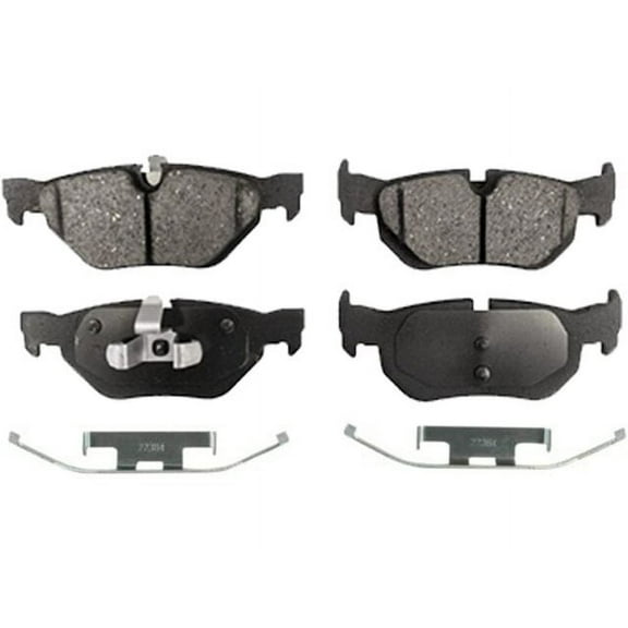 Rear Brake Pad Set - Compatible with 2008 - 2013 BMW 128i 2009 2010 2011 2012