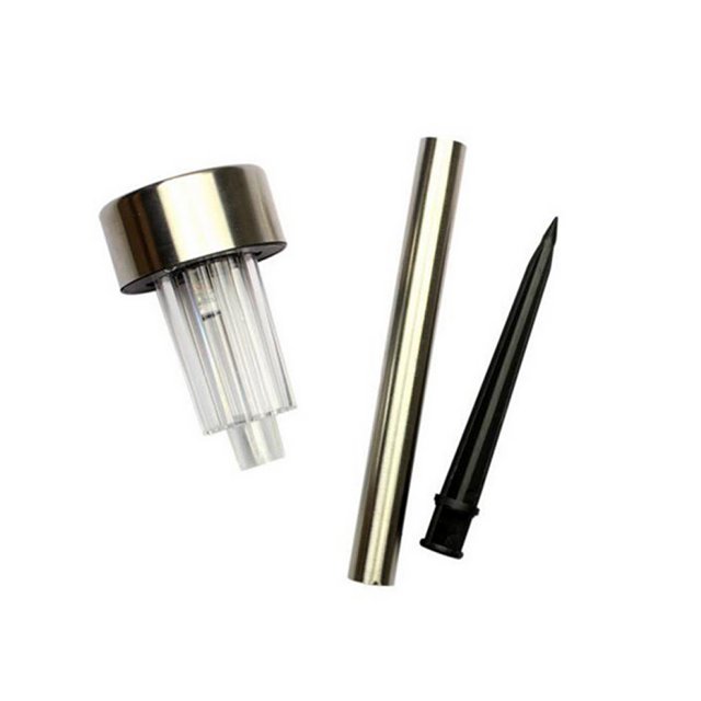 1pc Stainless Steel Solar LED Lawn Lamp lawn lamp; Stainless IP44 Level Outdoor Garden Pathway Landscape Lamp