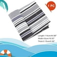 thumbnail image 5 of Chair Replacement Fabric Canvas Black and Gray Stripes Casual Durable for Beach Garden 44x17inch, 5 of 9
