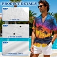 thumbnail image 5 of Yuyamidu Womens Hawaiian Dresses Matching Hawaiian Outfits for Couples Palm Tree Shirt Men Casual Button Up Shirt Men and Women Matching Outfits Flowy Tank Tiered Beach Vacation Dress Size S, 5 of 6