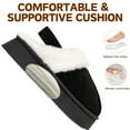 thumbnail image 4 of BERANMEY Thick-Soled Fuzzy Slippers for Women & Men - Cozy Platform House Shoes with Anti-Slip Sole, Warm Plush Lined Indoor Outdoor Short Ankle Slippers, 4 of 7