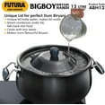 thumbnail image 2 of Hawkins Futura 12 Litres Stockpot, Hard Anodized Aluminum, Polished Black Finish, 2 of 7