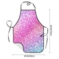 thumbnail image 2 of Disketp Fun Rainbow Kitchen Apron with adjustable Aprons for Women with Pockets Cooking Powder Pink Apron, 2 of 7