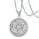 thumbnail image 1 of Collar de acero inoxidable, colgante redondo ligero, práctico, decorativo, robusto y de moda, 1 of 8