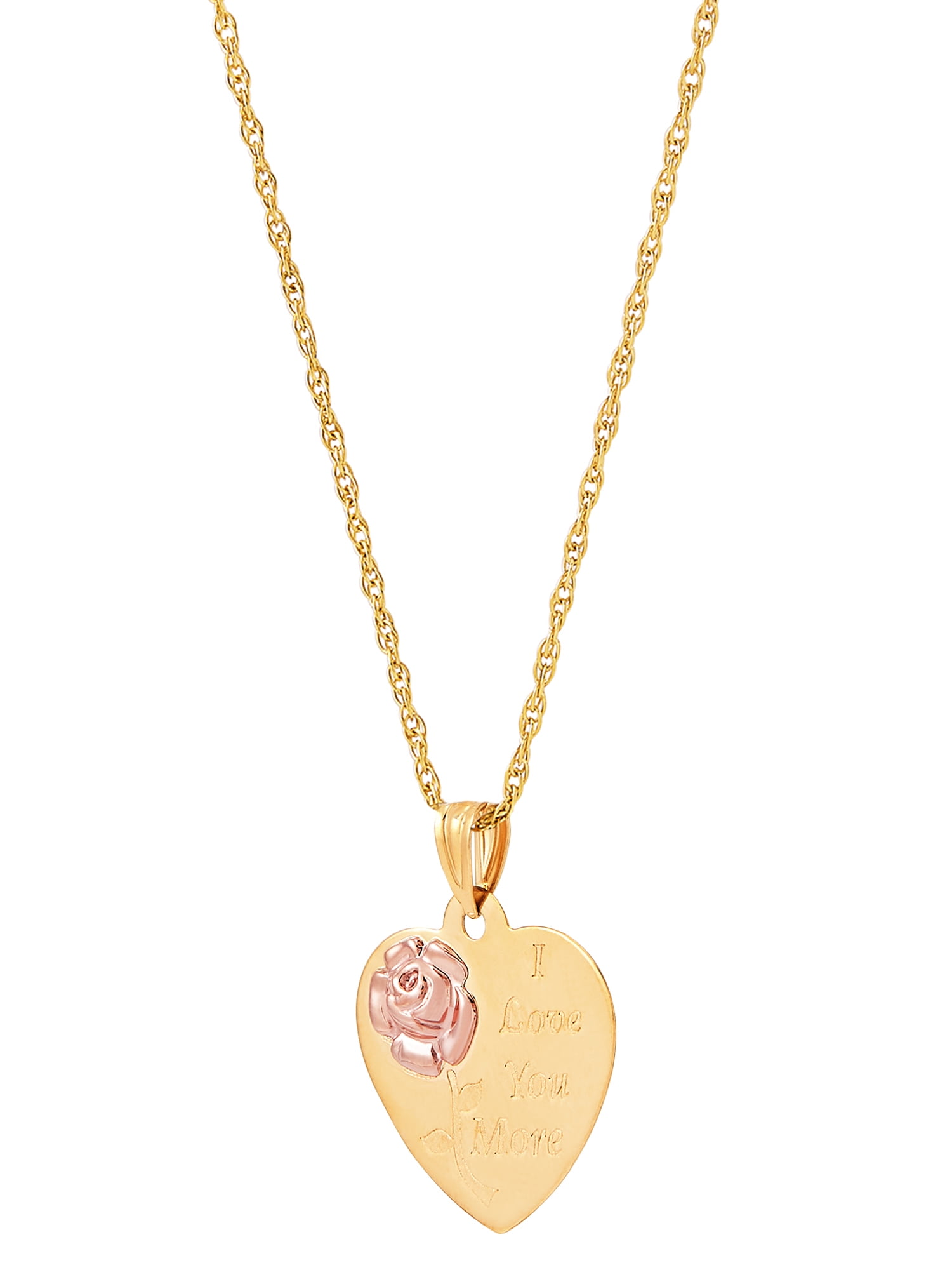 Brilliance fine jewelry 10k yellow and sale rose gold with rhodium beaded rosary necklace