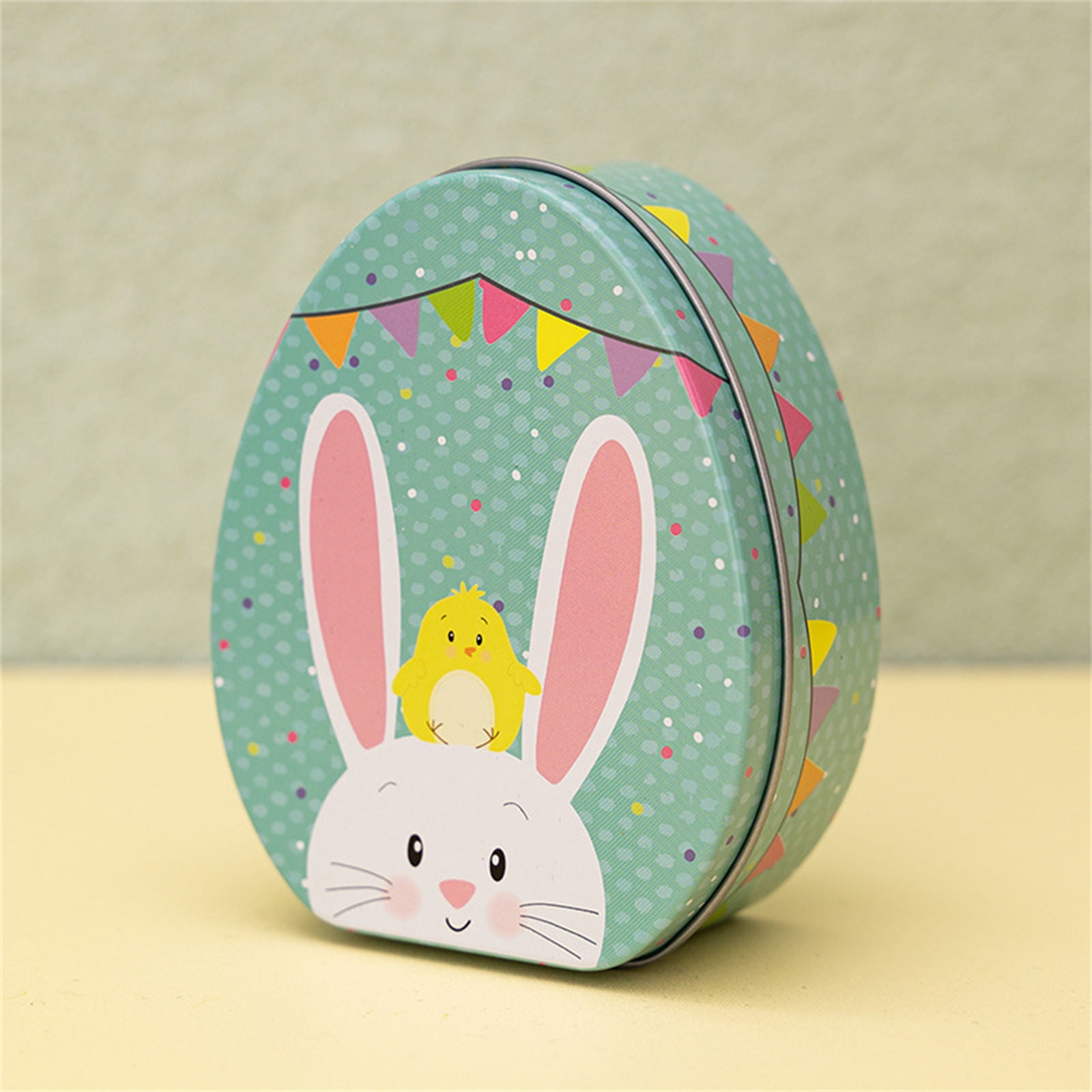 8x/Set Candy Boxes Easter Eggs Candy Boxes Eggs Shape Cookie Container with Pattern Snacks Boxes Easter Toy