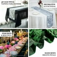 Efavormart 12"X108" Champagne 3D Leaf Petal Taffeta Fabric Table Runner - Walmart.com