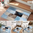thumbnail image 5 of 2x3 Ft Entryway Area Rug, Blue Brown Kitchen Rug Runner Washable Floor Mat, Modern Abstract Art Geometric Non Slip Indoor Door Mat Throw Carpet for Bathroom Living Room Bedroom, 5 of 8