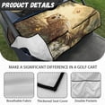 thumbnail image 6 of Whosucclay Owl and Daisy Pattern Golf Cart Seat Cover Protector, Soft Thick Storage Pockets Golf Cart Seat Protector for Club Car EZGO Yamaha, 52.36" x 32.28", 6 of 7