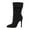 Black, variant on UngA Women'S Cowboy Boots Women's Back Lace Up High Heel Platform Knee High Boots Red,5.5