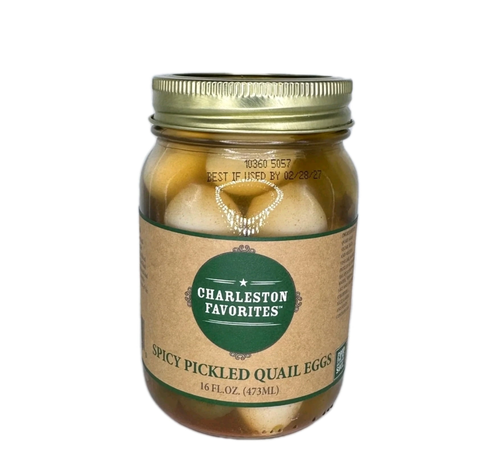 Charleston Favorites Mild Pickled Quail Eggs, 2 Pack