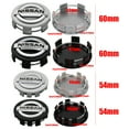 thumbnail image 3 of 4PCS 54/60mm Car Wheel Center Hub Emblem Stickers Tire Rim Cover Accessories For X-trail Qashqai Note Juke Sentra Patrol 54MM-BLACK For NISSAN, 3 of 6