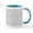 White/Blue Inside, variant on CafePress - Silver Gray Glitter Sparkles Mugs - 11 oz Ceramic Mug - Novelty Coffee Tea Cup