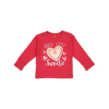 

Inktastic Gigi s Little Sweetie with Pink Heart Cookie Gift Toddler Boy or Toddler Girl Long Sleeve T-Shirt