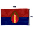 thumbnail image 3 of mokarier 63rd Infantry Division Flag Banner Outdoor Indoor Decoration Flag 3x5Feet Double Stitched Polyester with Brass Grommets, 3 of 5