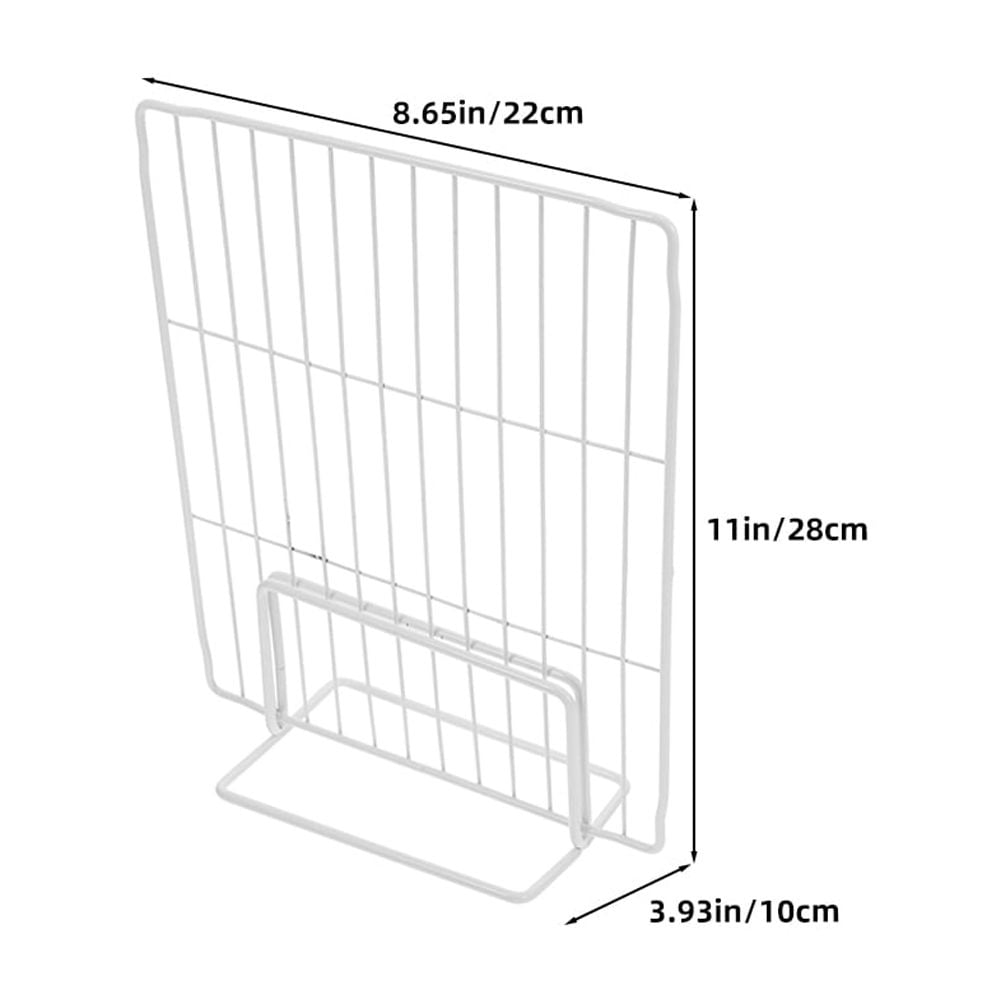 CTIRCHIU 2-Pack Wire Refrigerator Shelf Dividers for Fridge and Freezer, Space Saving Organizers for Efficient Storage