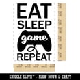 thumbnail image 2 of Eat Sleep Game Repeat Console Controller Rectangle Rubber Stamp Stamping Scrapbooking Crafting - Small 1.7in, 2 of 7