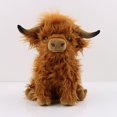thumbnail image 1 of Highland Cow Realistic Soft Cuddly Farm Toy, Eco-friendly Plush, 25cm, 1 of 5