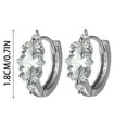 thumbnail image 3 of Boucles d'Oreilles Élégantes en Zircon pour Femmes, 3 of 6