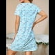thumbnail image 4 of Camisones de Corta para Mujer, Camisetas de Dormir Estampadas para Mujer, Ropa de Dormir Mariposa Azul XL, 4 of 7