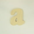 thumbnail image 2 of Package of 1, 12 Inch X 3/4" Thickness Baltic Birch Wood Letter a in The Goudy Heavy Font, Thick, Lower Case for Art & Craft Project, Made in USA, 2 of 4