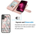 thumbnail image 5 of Tiflook Wallet Case for iPhone 16E 5G 6.1", PU Leather ID Cash Credit Card Slots Holder Carrying Pouch Folio Flip Cover [Detachable Magnetic Hard Cases] Lanyard - Marble, 5 of 6