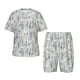 thumbnail image 1 of Balery white Moose winter tree Conjunto de Pijama Infantil de Manga Corta con Estampado – Ropa de Dormir de Algodón Suave-XX-Large, 1 of 6