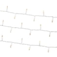 thumbnail image 4 of Indoor/Outdoor 100-Count LED Mini Christmas String Lights, Warm White, White Wire, 19.5', by Holiday Time, 4 of 7