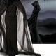 thumbnail image 4 of Disfraz de bruja de Halloween para mujer, vestido de fantasma oscuro, vestido de hechicera, accesorio de juego de roles para cosplay, actuación de mascarada, talla S (negro), 4 of 6
