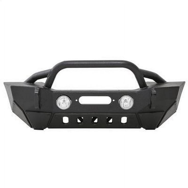 翔 Smittybilt XRCバンパー Smittybilt XRC Gen2 Front Bumper with Winch Plate (Black) - 76807