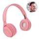 thumbnail image 2 of Auriculares Bluetooth orejeras de proteína de memoria suave y micrófono integrado para iPhone/teléfono Android/PC/TVRosado Xemadio 223000-3, 2 of 7