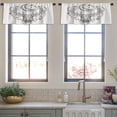 thumbnail image 3 of LALILO Kitchen Curtain Valance With Head Deer With Rod Pocket Window Curtain 52"x 18" Set of 2, 3 of 5