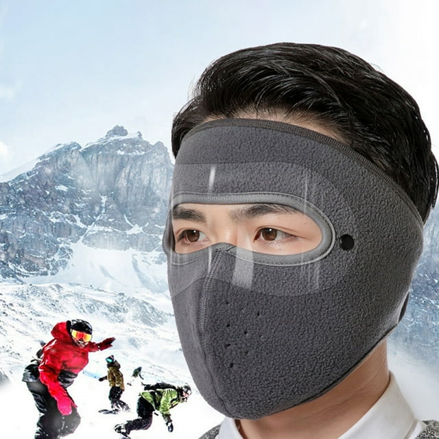 Fiudx Máscara Cortavientos de Invierno, Diseño de Protección Facial Completa, Ventana Transparente, Cálida y Moderna, Esencial para Ciclismo y Esquí Al Aire Libre, Unisex, Tamaño 10 X 10 X 2 Cm.
