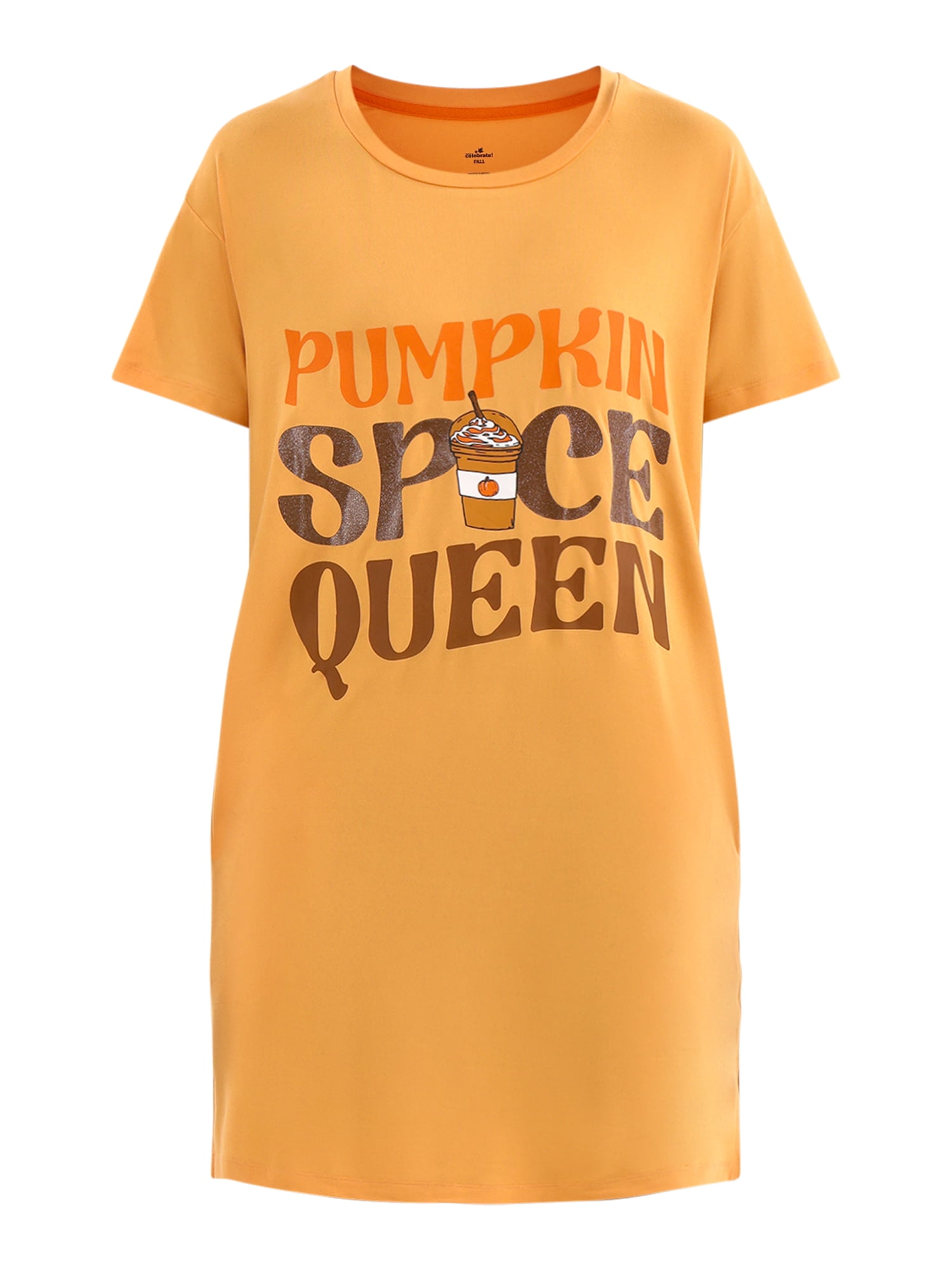 Halloween Women's Printed Sleepshirt Top and Socks Set from Way to Celebrate, 2-Piece, Sizes XS-3X