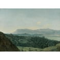 thumbnail image 2 of Jean-Joseph-Xavier Bidauld 18x14 Gold Ornate Wood Frame and Double Matted Museum Art Print Titled - Extensive Mountainous Landscape, 2 of 4