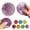 Purple, variant on Crystal Round Squis-hies Textured Mini Su-gar-shape Ball, Slow-Rise Squish-ies Soft Ball, Soft Str-ess Relief, Squee-zeToys for Birthday Gift, Party Favors